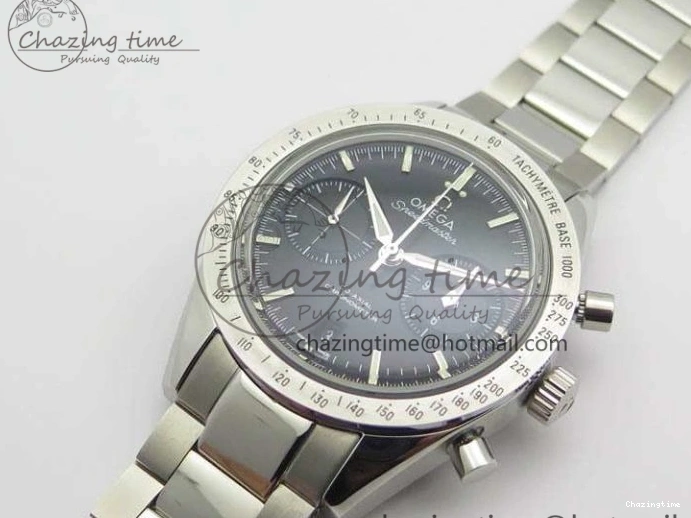 1230 Speedmaster ’57 Co-Axial OMF 1:1 Best Edition Black Dial White Markers On SS Bracelet A Durable 8146